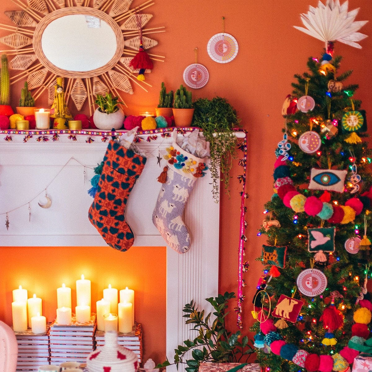 Colorful Pom Pom Garland 5 Colorful Pom Pom Garland - Image 3