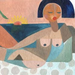 Nude Beach At Sunset Art Print By Justina Blakeney