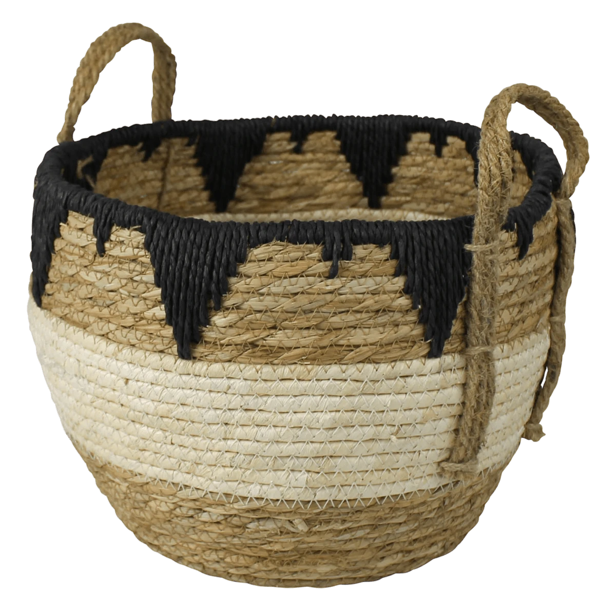 Tarfaya Grass Baskets - Set Of 3 5 Tarfaya Grass Baskets - Set Of 3 - Image 3