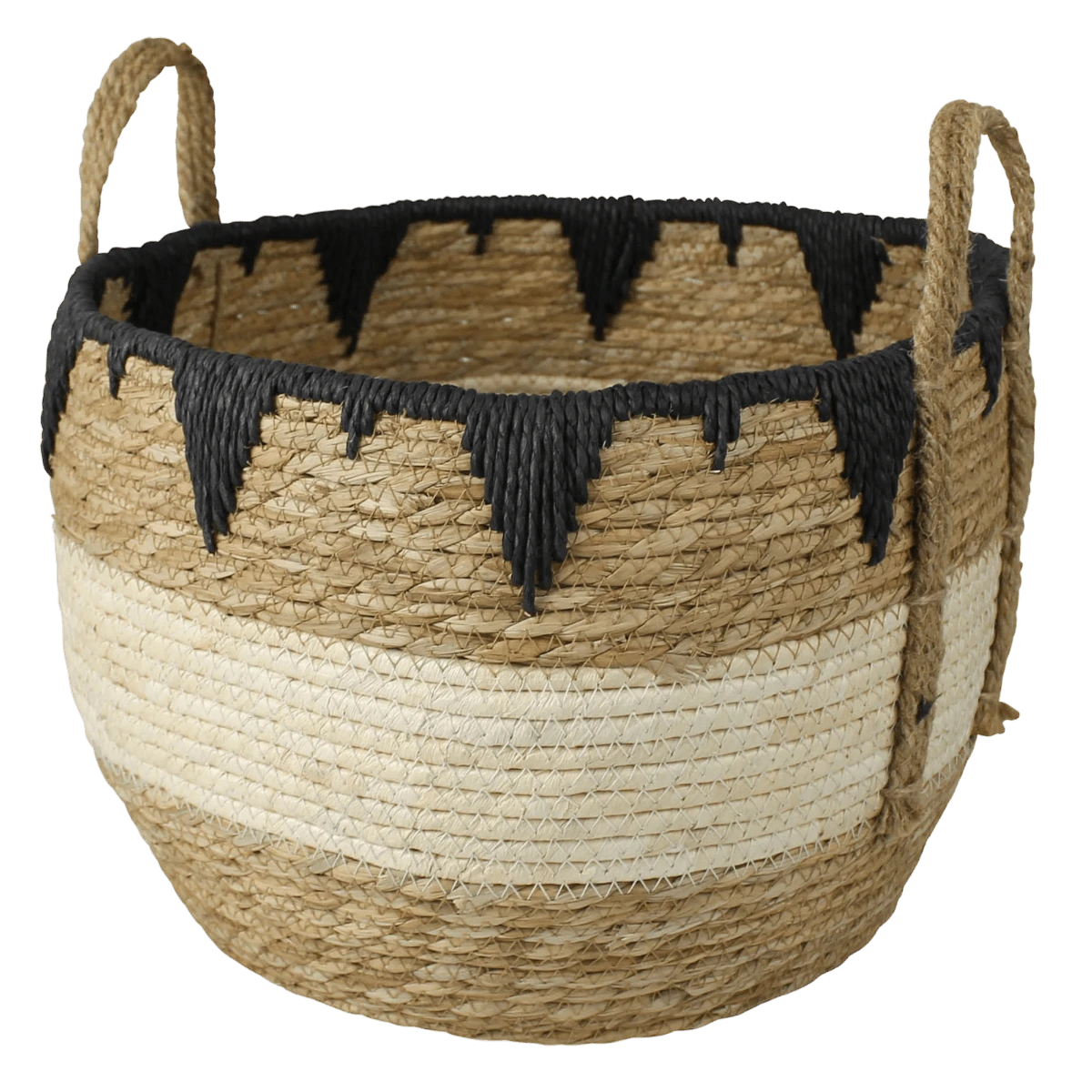 Tarfaya Grass Baskets - Set Of 3 6 Tarfaya Grass Baskets - Set Of 3 - Image 4