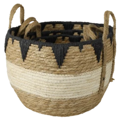 Tarfaya Grass Baskets - Set Of 3 12 Tarfaya Grass Baskets - Set Of 3 -home decoration 0850 0 1D PhotoRoom