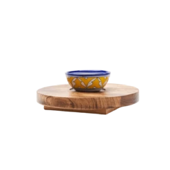 Jalini Wood Cheese Board + Ceramic Condiment Bowl Set -home decoration 186704 3f25694e 8e01 4b53 b3ff 4b54e614351a PhotoRoom