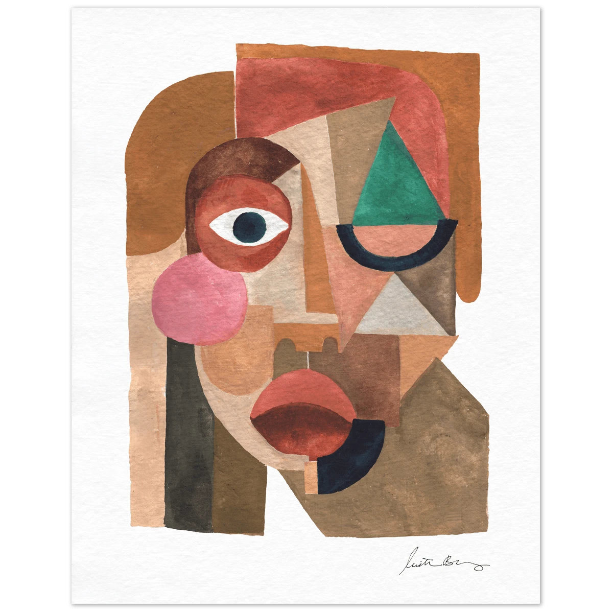 Face 1 Art Print By Justina Blakeney 5 Face 1 Art Print By Justina Blakeney - Image 3