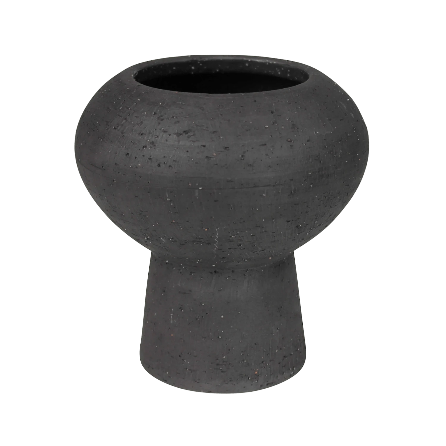 Nador Black Ceramic Vase 3 Nador Black Ceramic Vase