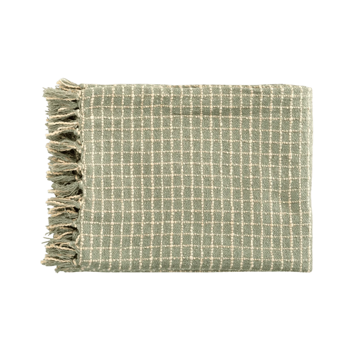 Sage Check Throw Blanket 6 Sage Check Throw Blanket - Image 4