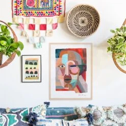 Face 3 Art Print By Justina Blakeney -home decoration 3 2 2ed2d8ea f929 4ee2 ae81 6658da071dc1