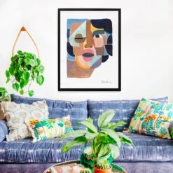 Face 4 Art Print By Justina Blakeney -home decoration 4 d4f3c949 bfc4 4cca b247 bc5984a2480a