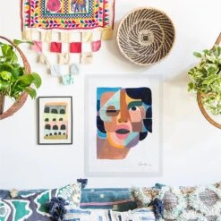 Face 4 Art Print By Justina Blakeney -home decoration 4 dbf2e8c3 241b 434b 89df e054e807b4cb