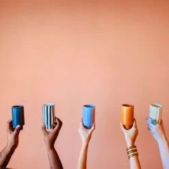 Kaya Striped Ceramic Cups By Justina Blakeney™ -home decoration 50 5857fb64 a682 4b96 9467 74ab1318f1fe