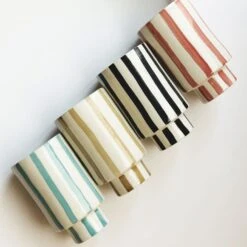 Kaya Striped Ceramic Cups By Justina Blakeney™ -home decoration 50 6ceb294f b495 485b b809 ae5ffd3b28b2