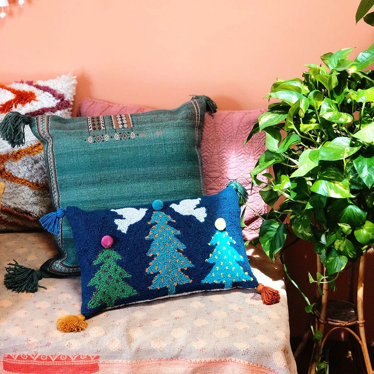 Festive Noa Hook Pillow By Jungalow® 4 Festive Noa Hook Pillow By Jungalow® - Image 2