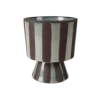 Koa Striped Pedestal Vase -home decoration 7143 13 PhotoRoom