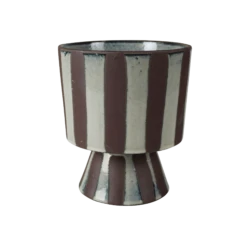 Koa Striped Pedestal Vase