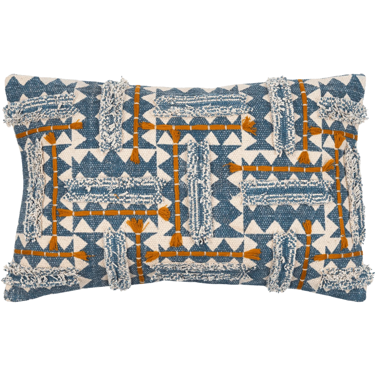 Blue Rabia Lumbar Pillow 3 Blue Rabia Lumbar Pillow