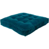 Deep Teal Velvet Floor Cushion -home decoration BBL003 2424 PhotoRoom