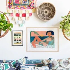 Nude Beach At Sunset Art Print By Justina Blakeney -home decoration Body 2 7b91e13e dbeb 4fa9 9754 530be0c4c073