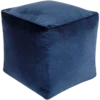 Navy Cotton Velvet Pouf -home decoration CVPF019 161616 PhotoRoom