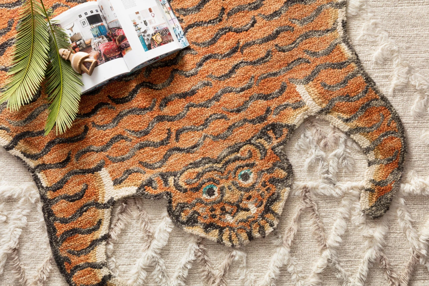 Chubby Tangerine Tiger Rug By Justina Blakeney® X Loloi 6 Chubby Tangerine Tiger Rug By Justina Blakeney® X Loloi - Image 4