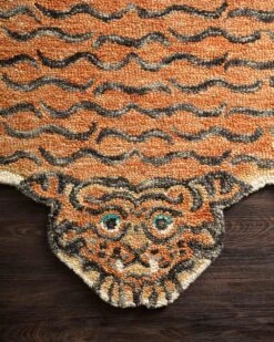 Chubby Tangerine Tiger Rug By Justina Blakeney® X Loloi 8 Chubby Tangerine Tiger Rug By Justina Blakeney® X Loloi -home decoration FEROFER 05TG00 hover 3