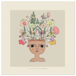 Flower Thinker 2 Art Print By Justina Blakeney -home decoration FlowerThinker2 Shadow 3bd6bf96 e0cf 41bb 9e27 7901cffbbc41