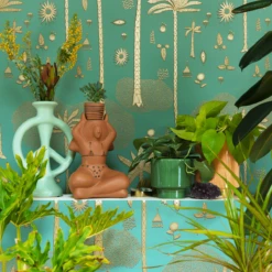 Bikini Gardener Pot By Justina Blakeney™ -home decoration JUNGALOW BATCH 3 LIFESTYLE COSMIC DESERT WALLPAPER SQUARE 09