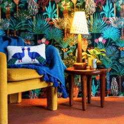 Hilma Table Lamp Base In Honey Matte By Like A Lion™ -home decoration JUNGALOW HILMA BROWN SINA IKAT