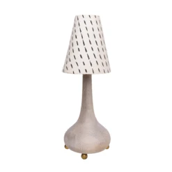Eytan Table Lamp Base In Grey Wash By Like A Lion™ -home decoration JUNGALOW LAMPS EYTAN WHITE ALL SHADES SQUARE