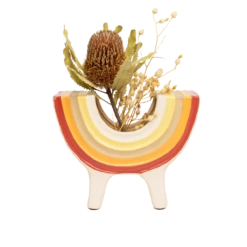 Rainbow Bowl In Neutral By Jungalow® 12 Rainbow Bowl In Neutral By Jungalow® -home decoration JUNGALOW RAINBOW PLANTER GREEN 03