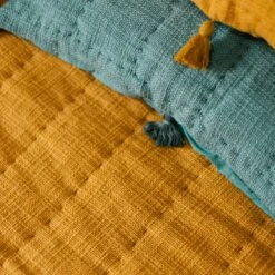 Sol Quilt In Turmeric By Like A Lion™ 12 Sol Quilt In Turmeric By Like A Lion™ -home decoration Like a lion solid loose fill quilts 6