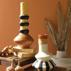 Biyu Paper Mache Black & White Vase -home decoration NJJ1013 2 PhotoRoom f9dc1e6b e8b4 4deb 9b55 f61d5cbd0140