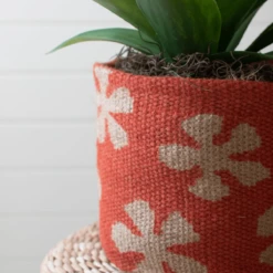 Mathus Printed Jute Planters - Set Of 3 -home decoration NRV2378 6 PhotoRoom