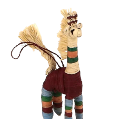 Garnet & Green Giraffe Holiday Ornament