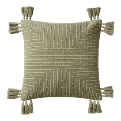Olive Embroidered Pillow By Justina Blakeney® X Loloi