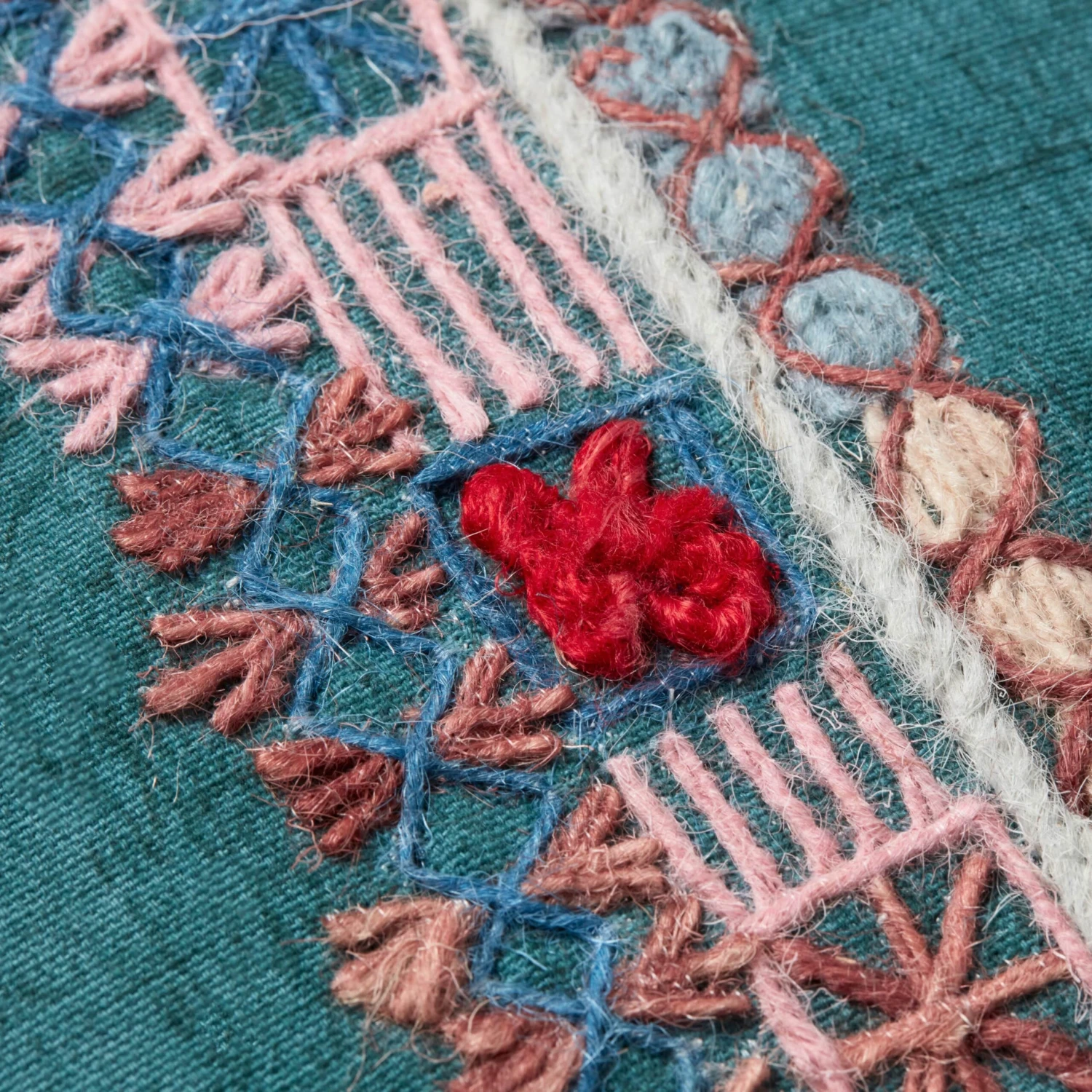 Teal Campo Pillow By Justina Blakeney® X Loloi 4 Teal Campo Pillow By Justina Blakeney® X Loloi - Image 2