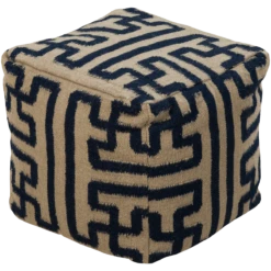 Taman Patterned Pouf