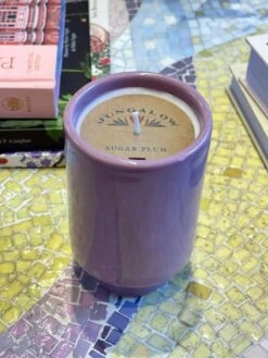 Kaya Ceramic Candle - Lavender/Sugar Plum -home decoration PhotoJun222023 40138PM
