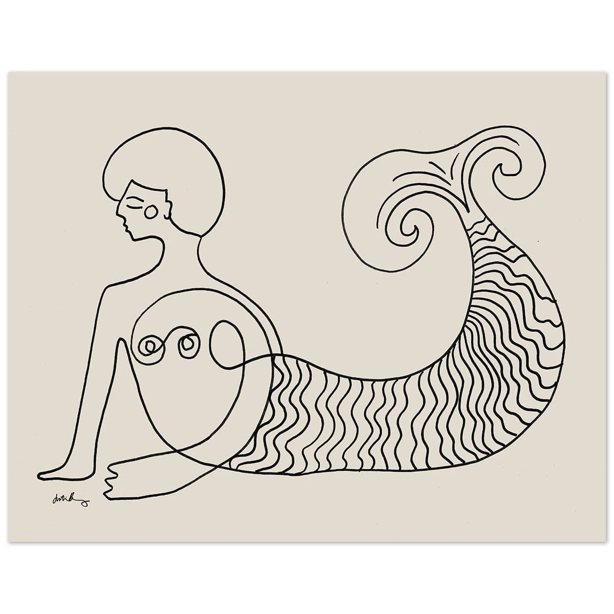 Sisters Of The Sea 1 Art Print By Justina Blakeney 5 Sisters Of The Sea 1 Art Print By Justina Blakeney - Image 3