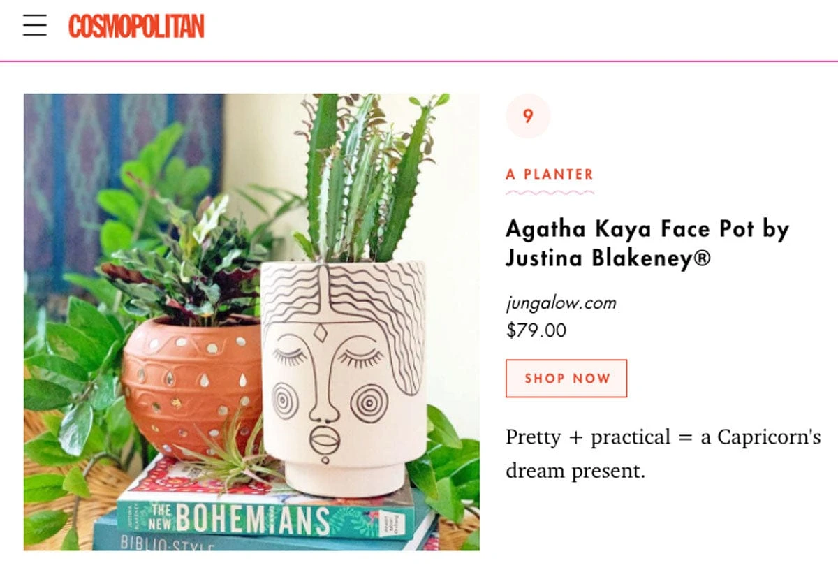 Agatha Kaya Face Vase By Justina Blakeney™ 6 Agatha Kaya Face Vase By Justina Blakeney™ - Image 4