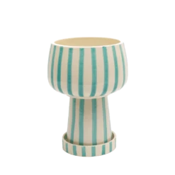 Kaya 3-Piece Ceramic Planter By Justina Blakeney™ -home decoration aquastripekayaplanter