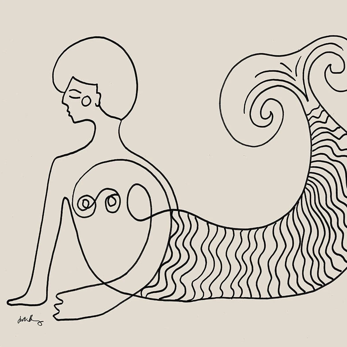 Sisters Of The Sea 1 Art Print By Justina Blakeney 3 Sisters Of The Sea 1 Art Print By Justina Blakeney