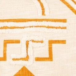 Orange Azra Pillow -home decoration azb001 detail texture