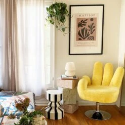 Black Stripe Mali Zig Zag Stool By Justina Blakeney™ -home decoration blackstripestool