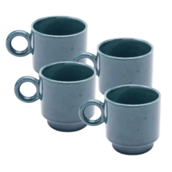 Kaya Ceramic Mug Set, Blue By Justina Blakeney™