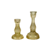 Mustard Yellow Glass Candlestick Holder Set -home decoration candlestick3 PhotoRoom 1