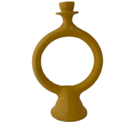 Circle Candle Holder -home decoration circle candlestick yellow
