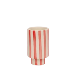 Kaya Striped Ceramic Cups By Justina Blakeney™ -home decoration coralstripe