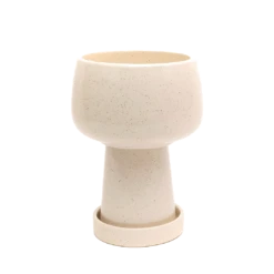 Kaya 3-Piece Ceramic Planter By Justina Blakeney™ -home decoration creamspeckledplanter