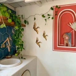 Brass Egret Wall Hanging Set By Justina Blakeney™ -home decoration egret5