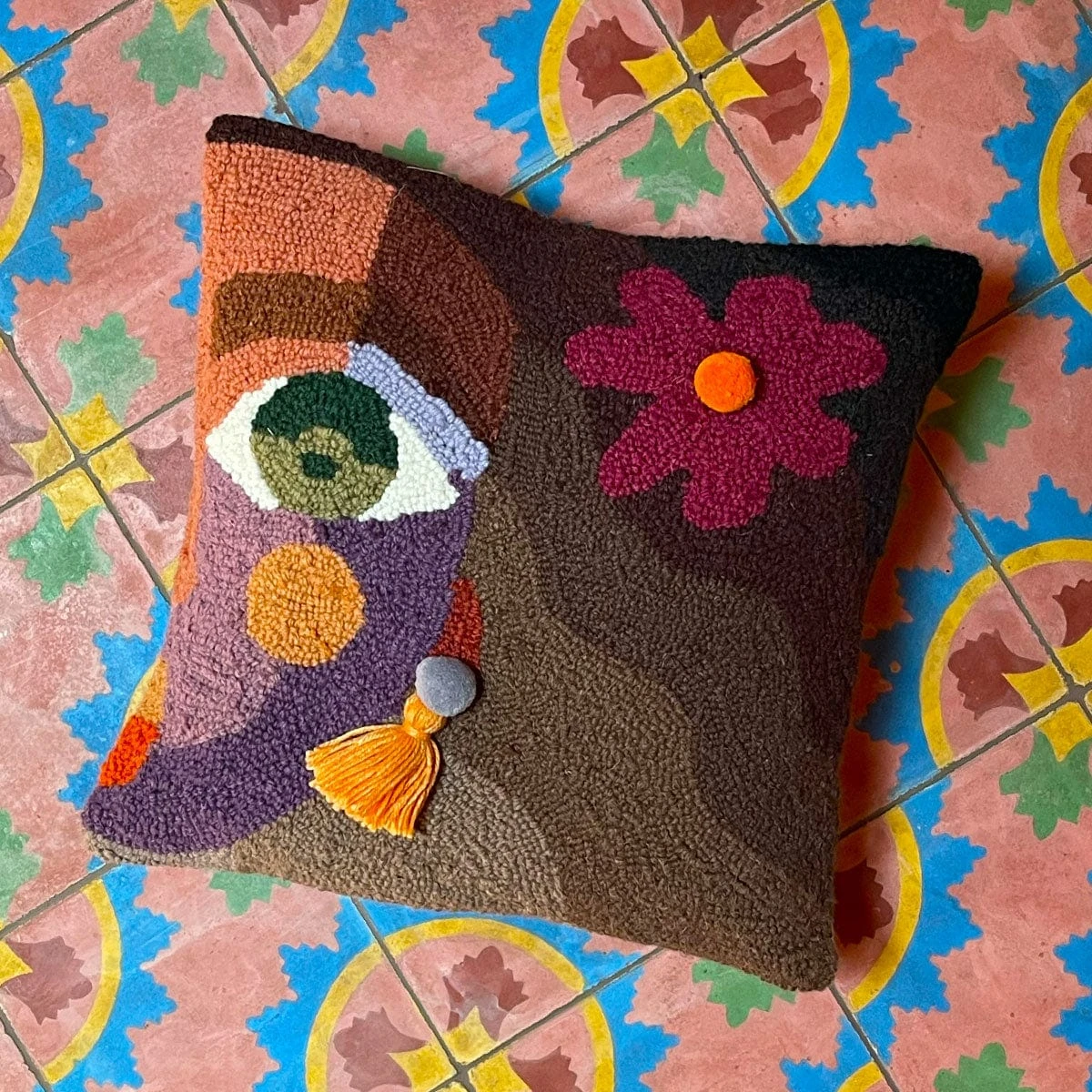 Ella Flower Hook Pillow By Jungalow® 4 Ella Flower Hook Pillow By Jungalow® - Image 2