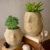Ceramic Face Planter Set 2 Ceramic Face Planter Set -home decoration faceplanter